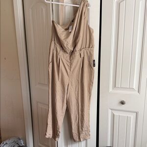 Express Beige Jumpsuit